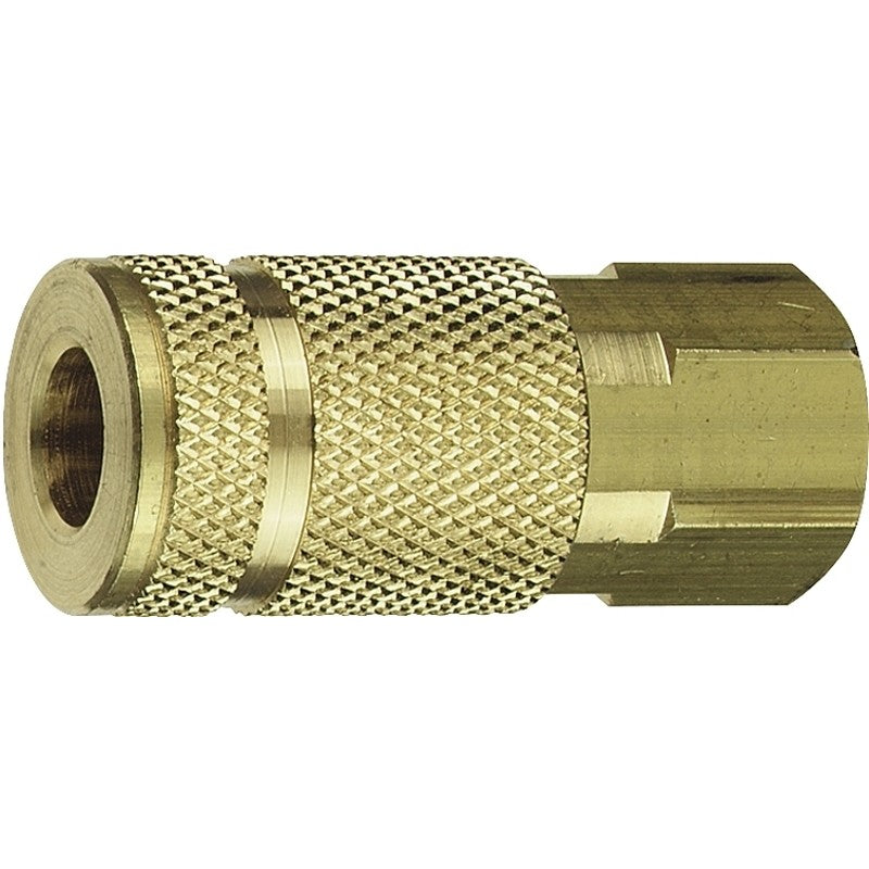 Tru-Flate 13-335 Coupler, A-Style, 1/4 in, FNPT, Brass