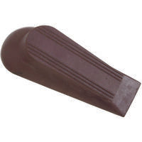 Traditional Wedge Door Stop 1-1/2 By 5 Inch Brown Pack Of 2