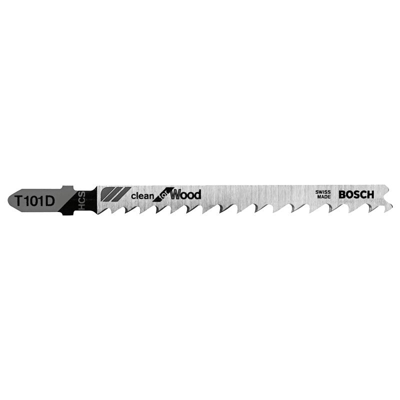 Bosch T101D Jig Saw Blade, 4 in L, 6 TPI