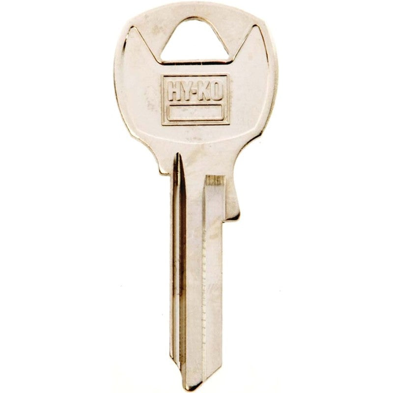 Hy-Ko 11010NA24 Key Blank, Brass, Nickel, For: National Cabinet, House Locks and Padlocks, NA24 Key Number (Pack of 10)