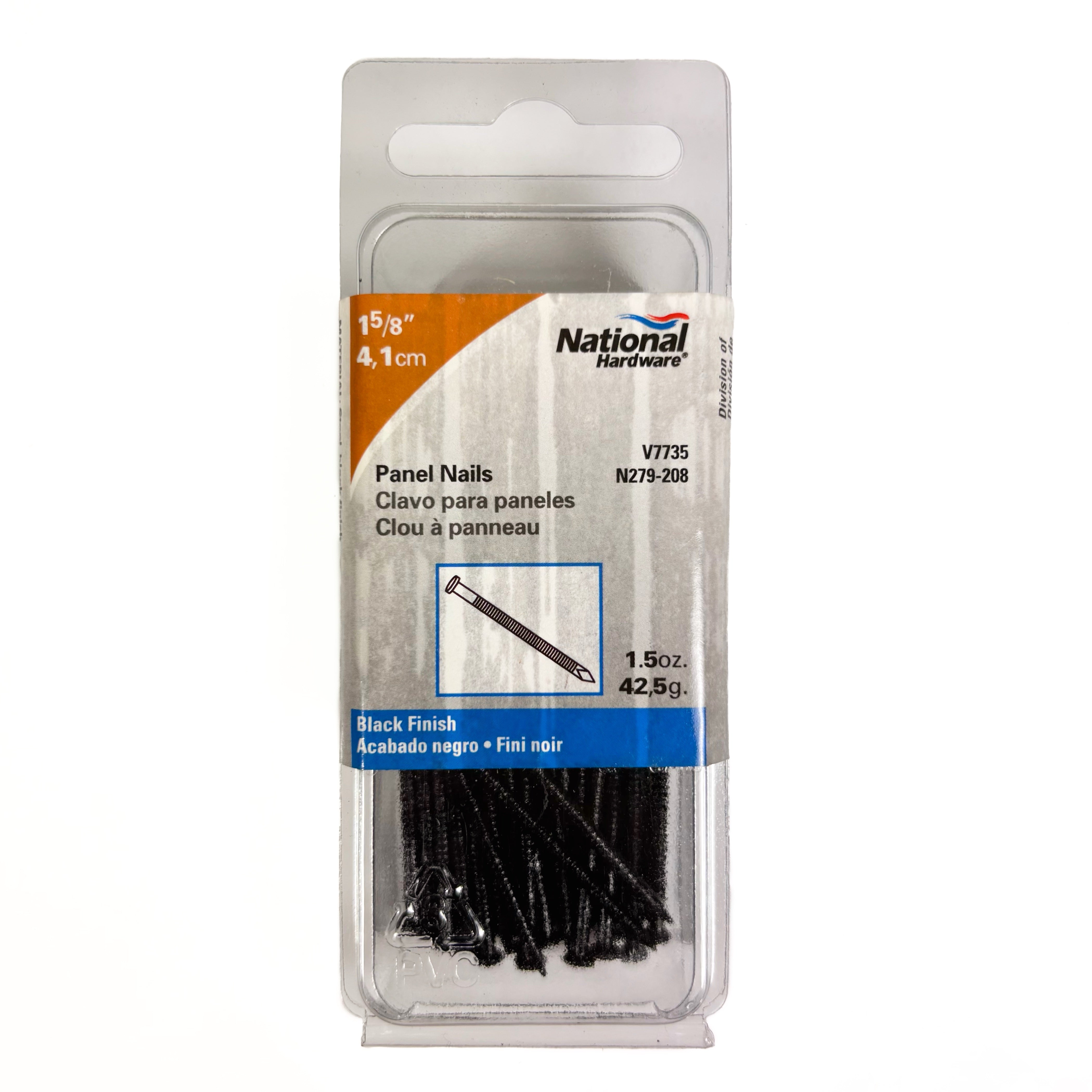Panel Trim Nails 1-5/8 Inch Black 1-1/2 Ounce Approximately 99