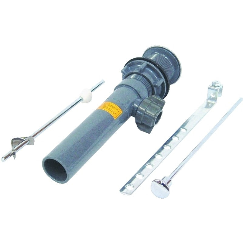 US Hardware P-139C Pop-Up Drain, ABS, Black, Chrome