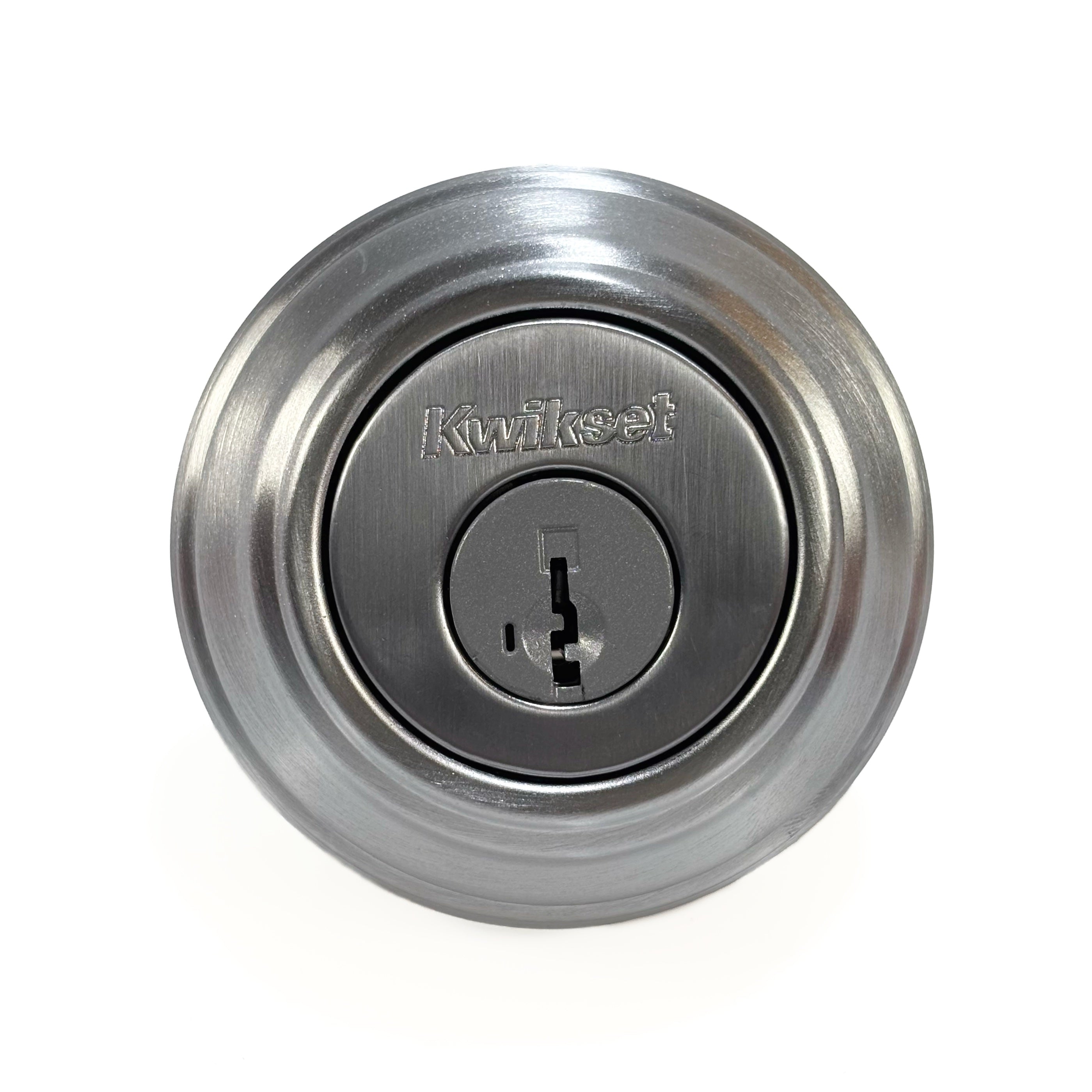 Single Cylinder Deadbolt Smartkey Satin Chrome Square Corner Strike