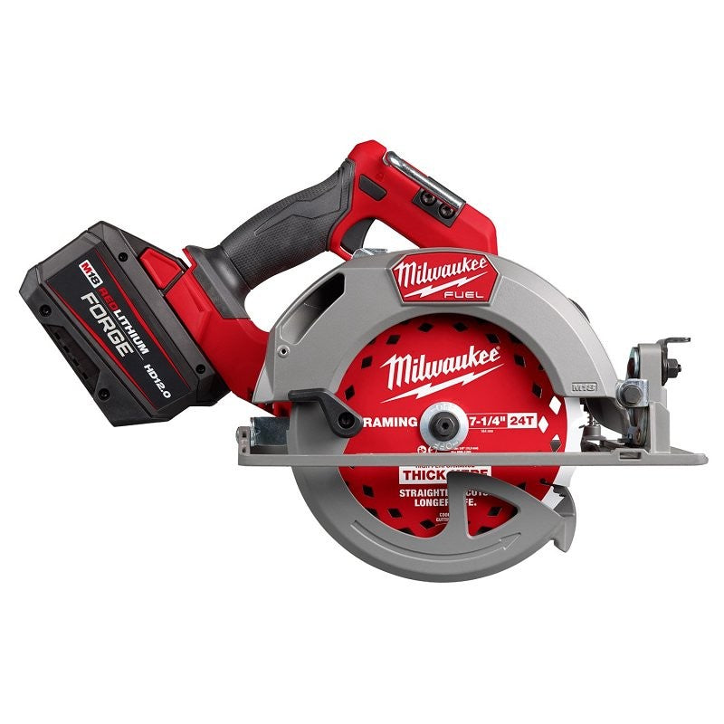 Milwaukee M18 FUEL 2834-21HD Circular Saw Kit, Battery Included, 18 V, 12 Ah, 7-1/4 in Dia Blade