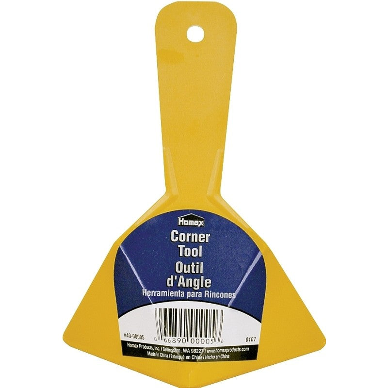 Homax EZ-SEAMER Series 40-00005 Corner Tool, Plastic Blade, Straight End Blade, Polypropylene Handle
