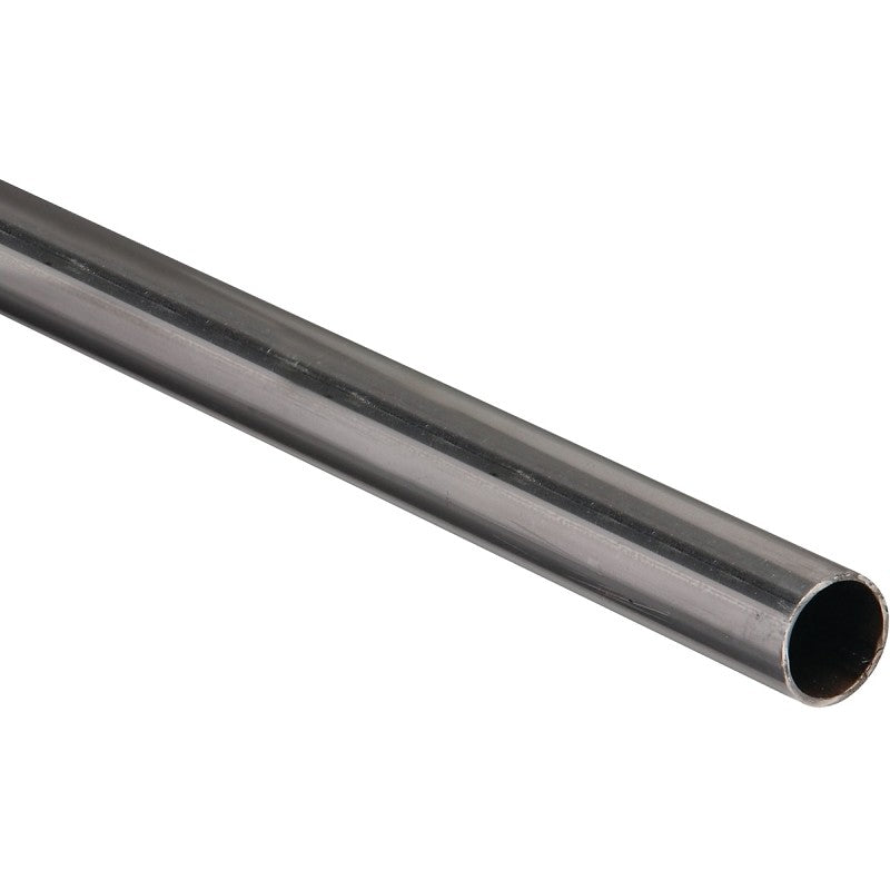 National Hardware 4068BC Series N215-749 Metal Tube, Round, 48 in L, 1 in Dia, 16 ga Wall, Steel, Plain