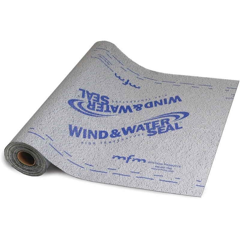 MFM 48267 Roofing Underlayment, 67 ft L, 36 in W, Polymer, White