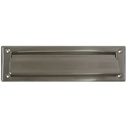Mail Slot 2 By 11 Inch Opening Satin Nickel On Solid Brass (POS)