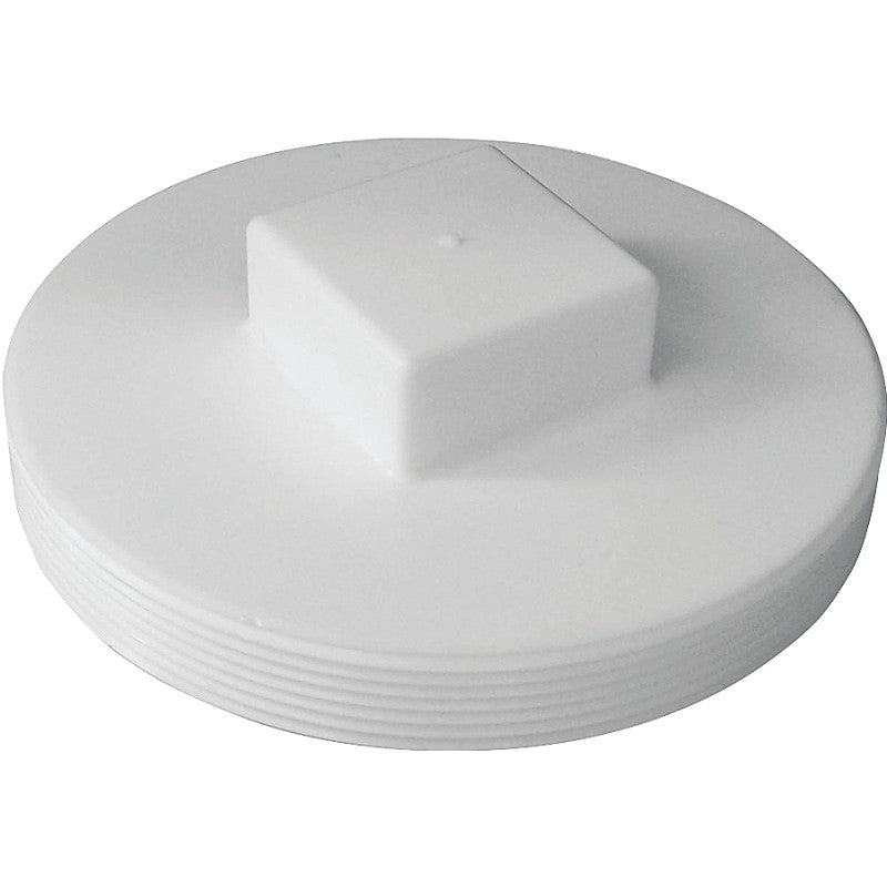 Canplas 414286BC Plug, 6 in, MNPT, PVC, White