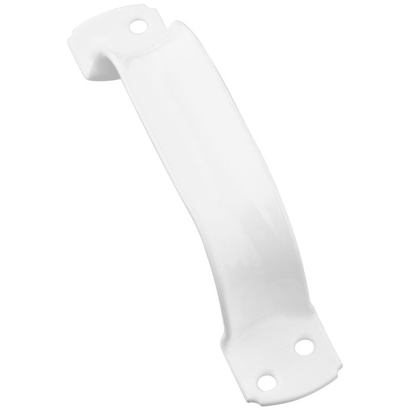 National Hardware N162-594 Door Pull, White, 1.38 in W, 1.82 in D, 6-3/4 in H, Steel