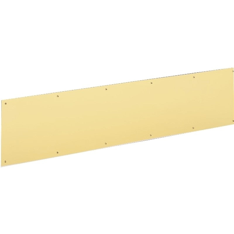 Schlage SC8400B3-8X34 Kick Plate, 34 in L, 8 in W, Brass, Anodized Brass