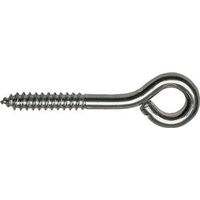Small Eye Screw Eyes 1-3/8 Inch #208 Zinc Plated Steel Bulk