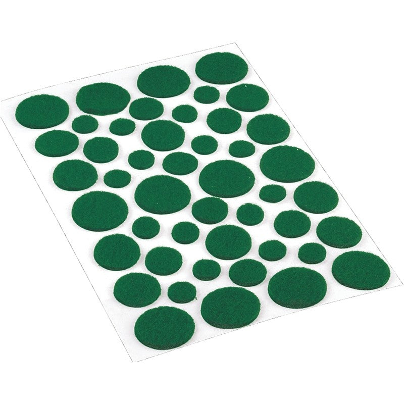 Shepherd Hardware 9423 Furniture Pad, Felt Cloth, Green, Round