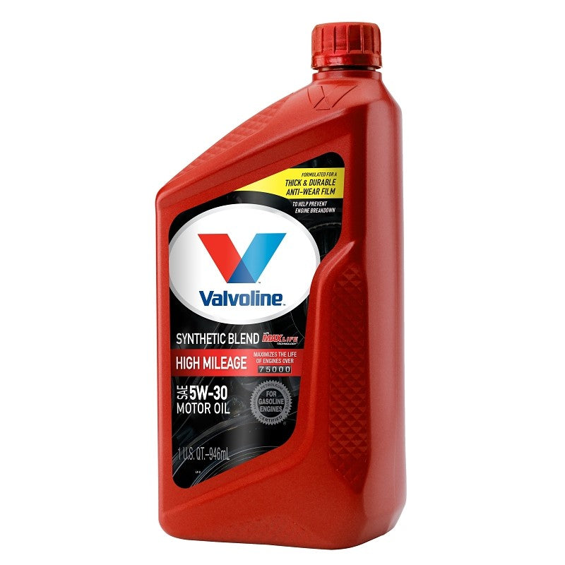 Valvoline VV1556 Synthetic Blend Motor Oil, 5W-30, 1 qt, Bottle (Pack of 6)