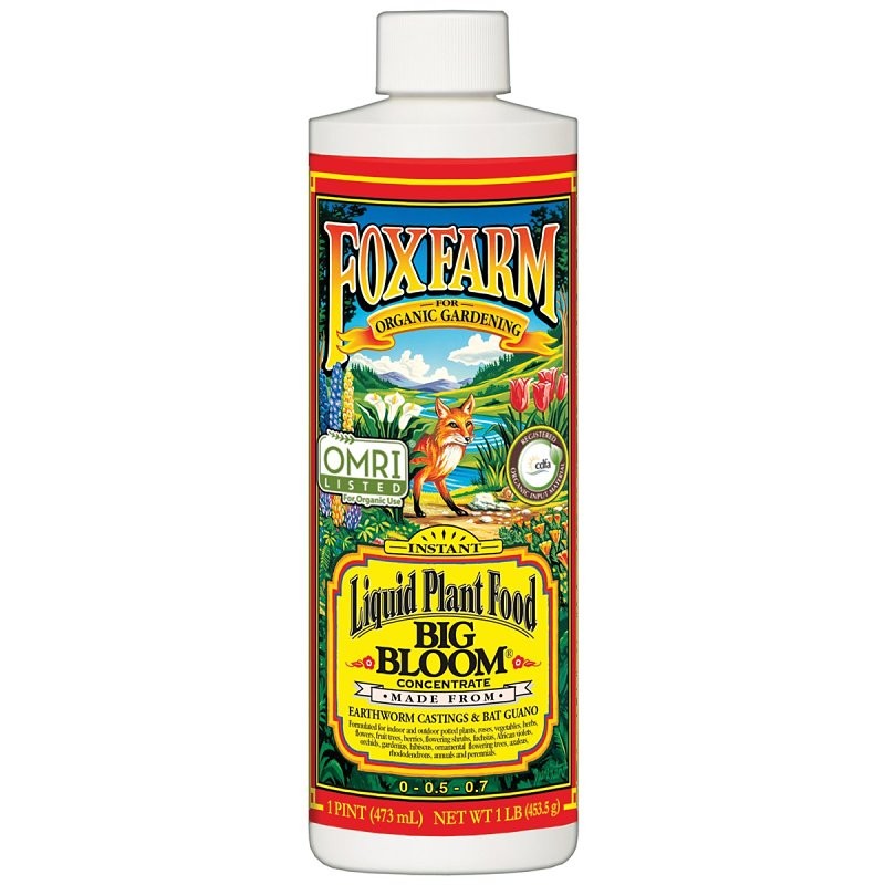 Big Bloom FX793103 Plant Food, 1 pt, Liquid, 0-0.5-0.7 N-P-K Ratio