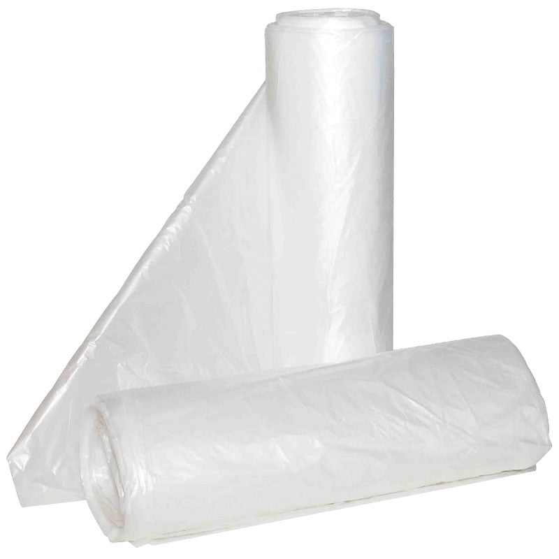 ALUF Plastics Hi-Lene Series HCR-404816C Anti-Microbial Coreless Can Liner, 45 gal, HDPE, Clear