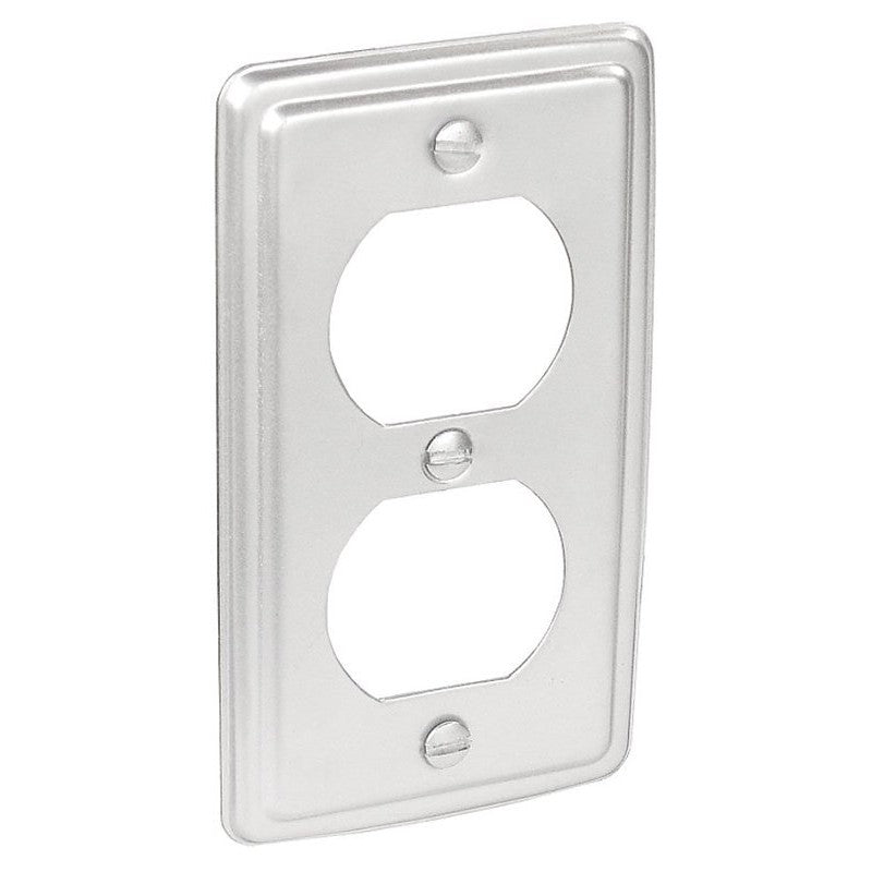 Southwire G19380-UPC Box Cover, 0.21 in L, 2 in W, Rectangular, 1-Gang, Steel, Silver, Zinc-Plated