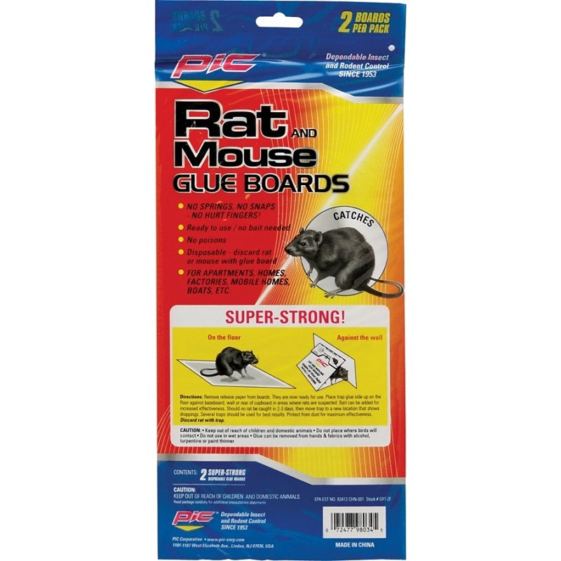 Pic GRT-2F Glue Trap, 5-1/4 in W, 11 in H