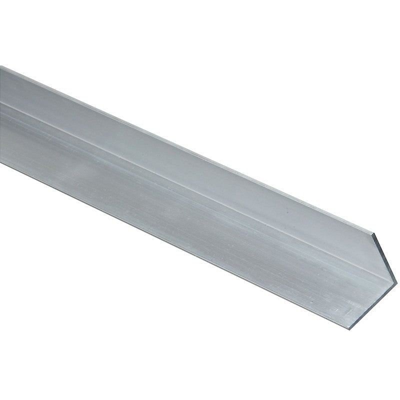 National Hardware 4203BC Series N247-338 Angle Stock, 1 in L Leg, 72 in L, 1/16 in Thick, Aluminum, Mill