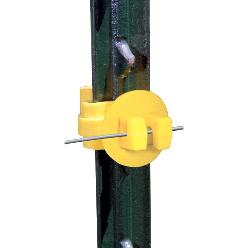 Zareba ITY-Z Standard Snug-Fitting Insulator, Aluminum/Polywire/Steel, Polyethylene, Yellow