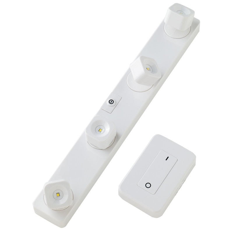 Light It 30036-308 FastTrack Light Set, AA Battery, Alkaline Battery, 4-Lamp, LED Lamp, 55, 4000 K Color Temp, White