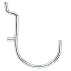 1-1/2 Inch Curved Light Pegboard Hooks 6 Pack