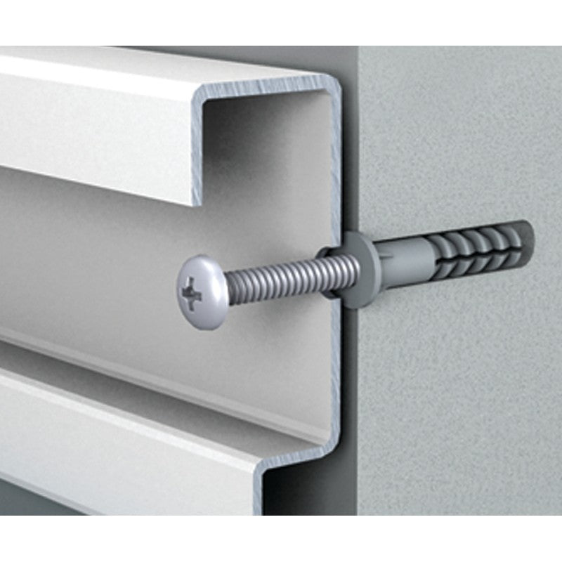 ClosetMaid ShelfTrack 2876 Mounting Hardware, Steel, White (Pack of 12)