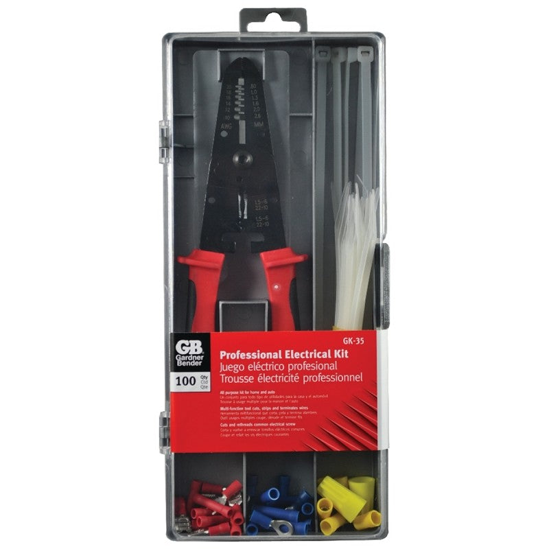 Gardner Bender GK-35 Terminal and Crimping Tool Kit, 22 to 18 AWG Wire
