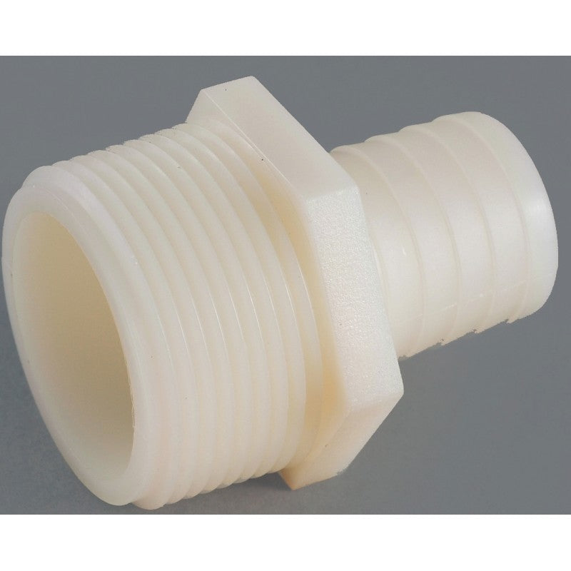 Anderson Metals 53701-0408 Connector, 1/2 x 1/4 in, MIP x Barb, Nylon