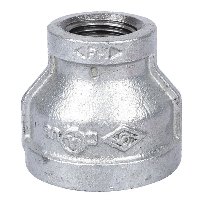 ProSource 24-1X1/2G Reducing Pipe Coupling, 1 x 1/2 in, Threaded, Malleable Steel, SCH 40 Schedule