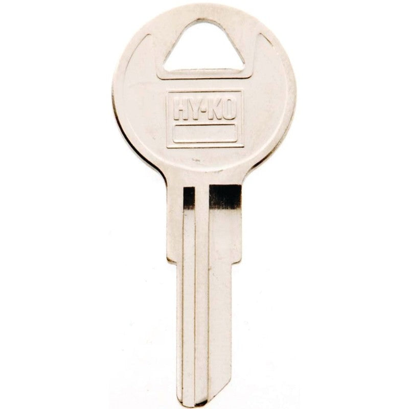 Hy-Ko 11010CG16 Key Blank, Brass, Nickel, For: Chicago Cabinet, House Locks and Padlocks, CG16 Key Number (Pack of 10)