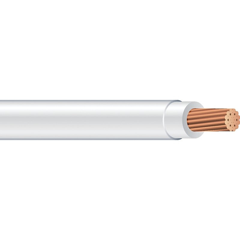 Southwire 22974037 Series Building Wire, White Sheath, 10 AWG Wire, 100 ft L, Copper Conductor, PVC Insulation