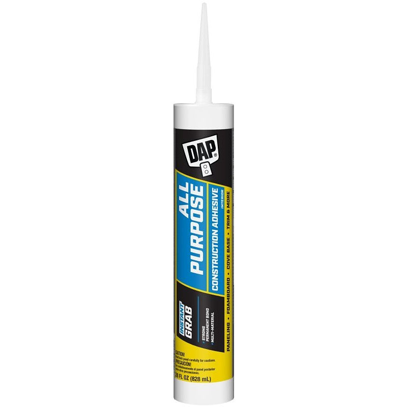 DAP DYNAGRIP 27502 Construction Adhesive, Tan, 28 oz Cartridge