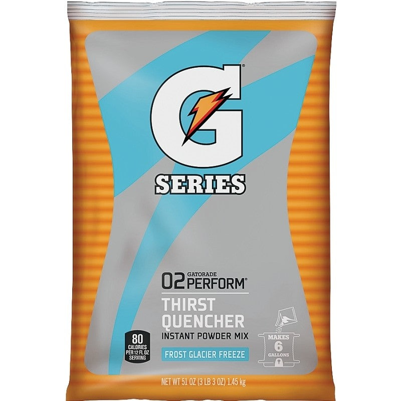 Gatorade 33676 Thirst Quencher Instant Powder Sports Drink Mix, Powder, Glacier Freeze Flavor, 51 oz Pack (Pack of 14)