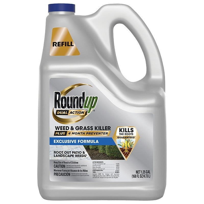 Roundup 5377704 Ready-to-Use Weed and Grass Killer, Liquid, 1.25 gal