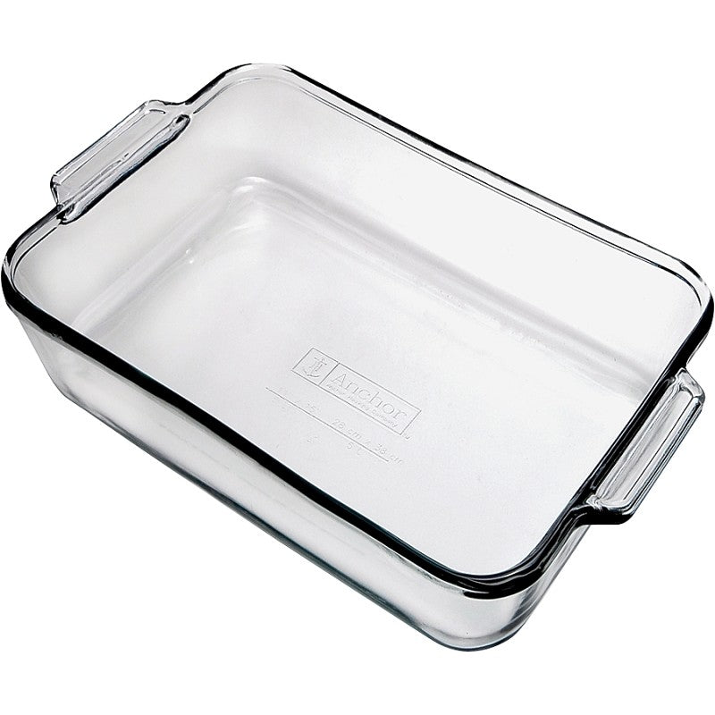 Anchor Hocking Oven Basics Series 819354OB11 Cake Pan, Square, 8 in OAL, Glass (Pack of 3)