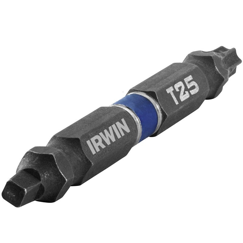 Irwin 1892015 Power Bit, #2, T25 Drive, Square Recess, Torx Drive, 1/4 in Shank, Hex Shank, 2-3/8 in L, High-Grade Steel