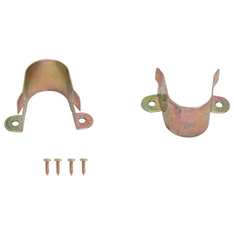 ProSource 33059CZB-PS Closet Pole Bracket, Steel, Satin Brass Tone