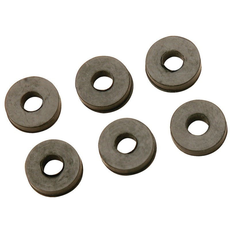 Plumb Pak PP805-36 Faucet Washer, Flat, 3/8L, 11/16 in Dia, Rubber, For: Sink and Faucets (Pack of 6)