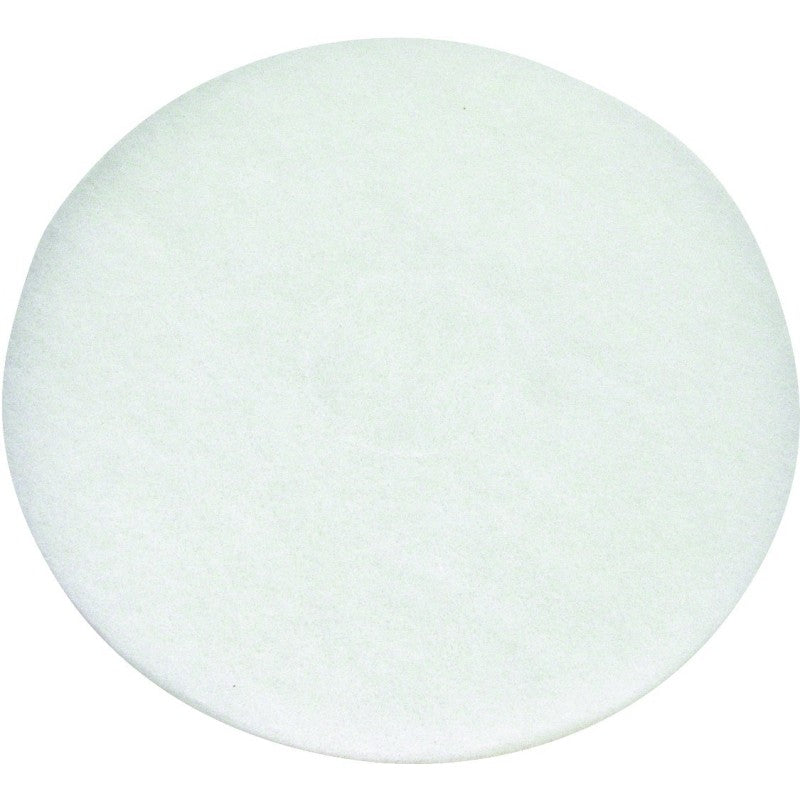 North American Paper 424614 Polishing Pad, White, For: 800 rpm Auto Scrubbers, 5 and 6 Cup Glass or Plastic Blender Jars (Pack of 5)