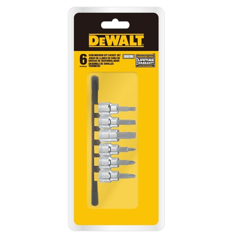 DEWALT DWMT75422OSP Screwdriver Bit Socket Set, Polished Chrome Vanadium