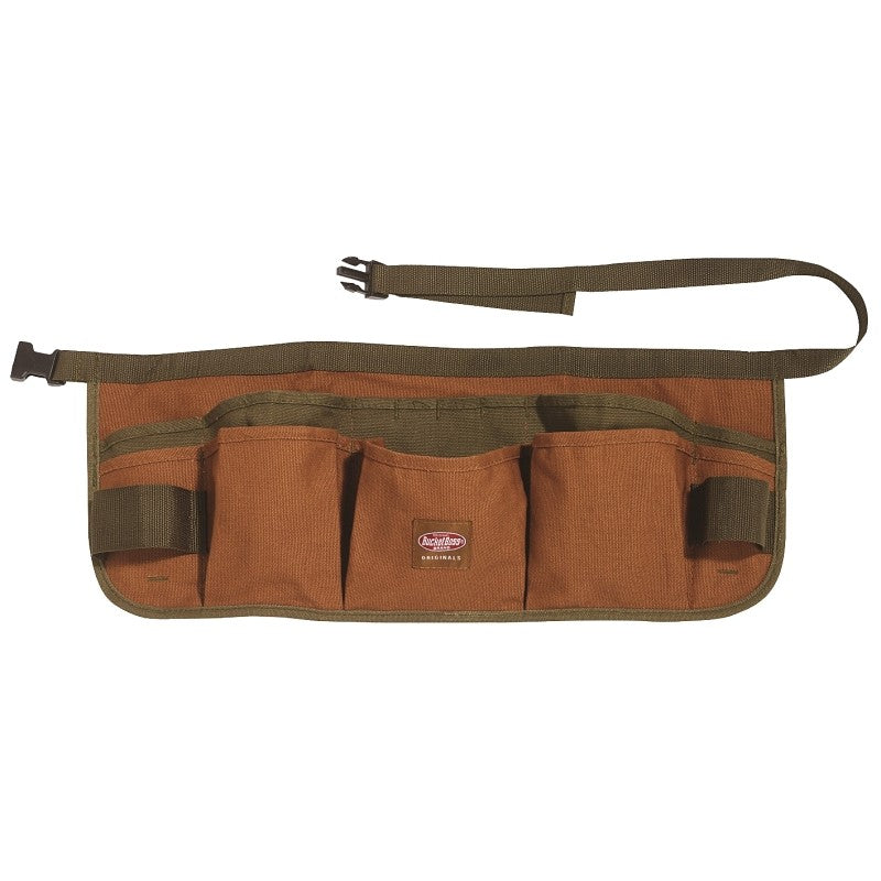 Bucket Boss 80100 Apron, 52 in Waist, Duckwear Canvas, Brown, 13-Pocket