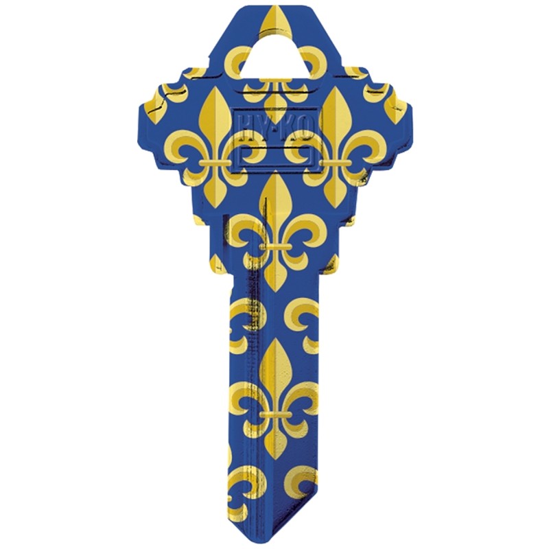 Hy-Ko 16005SC1-36 Key Blank, Fleur De Lis, Brass, For: Schlage SC1 Keyways, SC1 Key Number (Pack of 5)