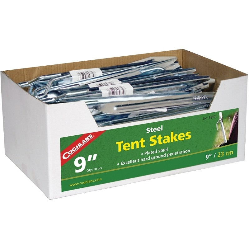 Coghlan's 9810 Tent Stake, 9 in L (Pack of 50)