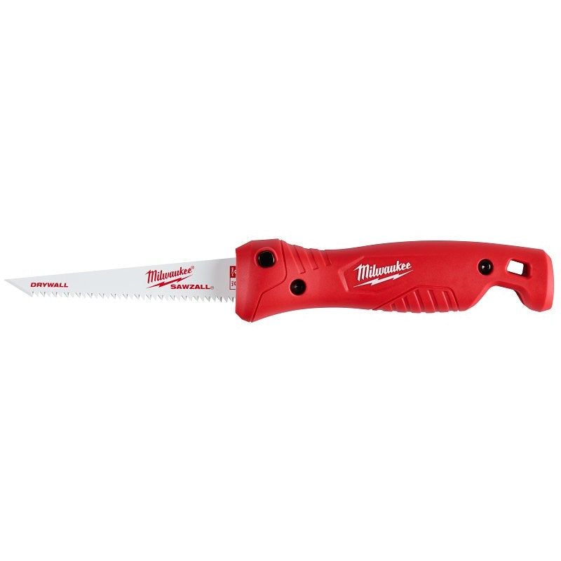 Milwaukee 48-22-0307 Jab Saw, 4.9 in L Blade, 8 TPI, Steel Blade, Folding, Ribbed Handle, Polypropylene Handle