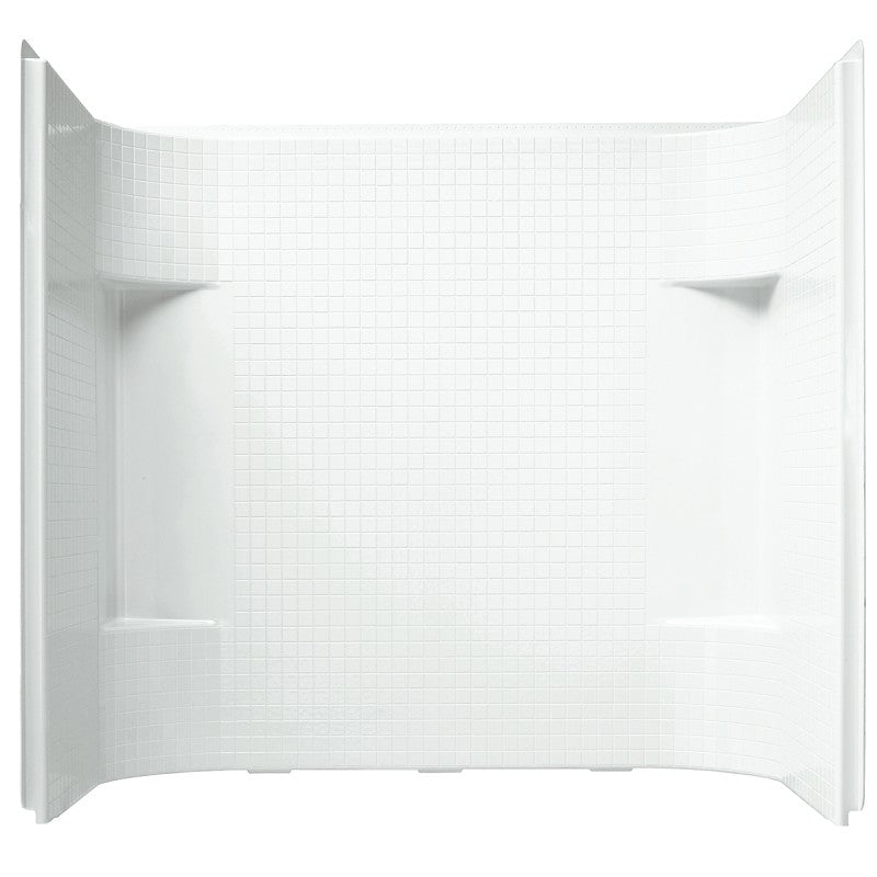 Sterling Accord Series 71144100-0 Bath/Shower Wall Set, 31-1/4 in L, 60 in W, 55 in H, Vikrell, Alcove Installation