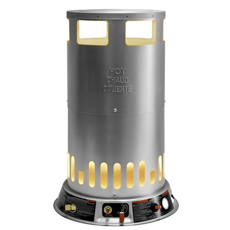 Dura Heat LPC200 Convection Heater, Liquid Propane, 50000 to 200000 Btu, 4700 sq-ft Heating Area, Silver