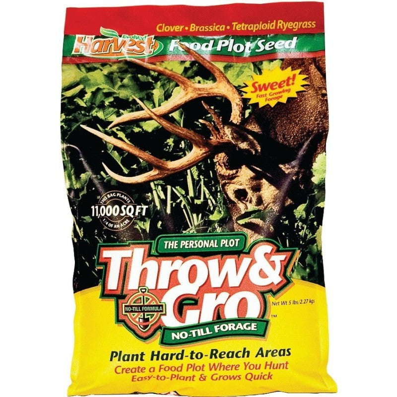 Evolved Habitats Throw & Gro EVO70505 Food Plot Seed, 5 lb Bag