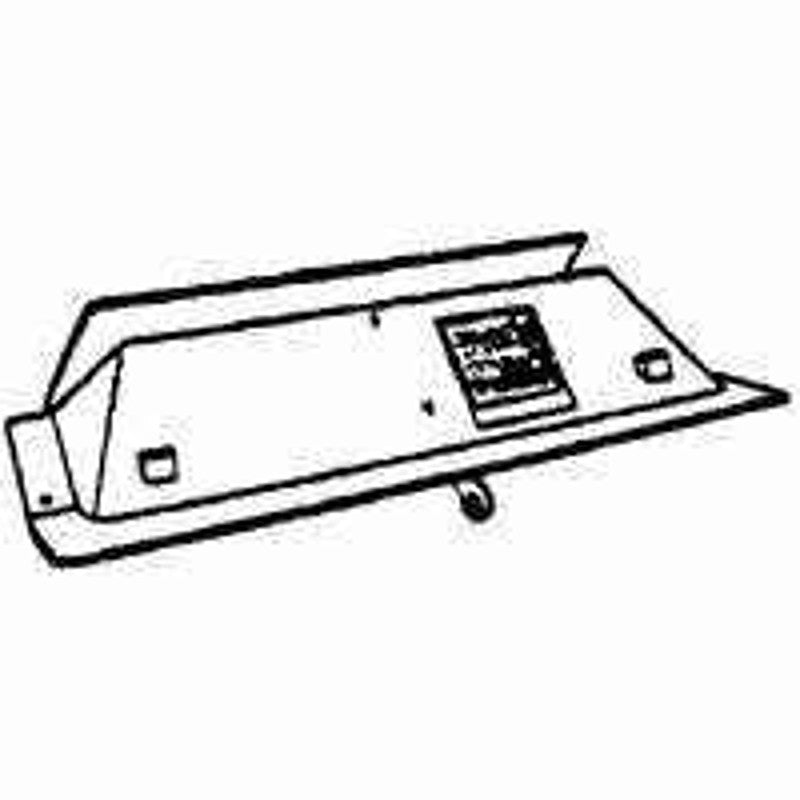 Vestal 42 Fireplace Damper, 42 in Throat Front W, 35 in Throat Back W, 10 in D Throat, Iron