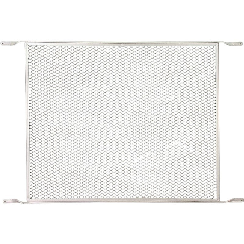 M-D 33340 Door Grill, 20.38 in W, 34-1/4 in H, Aluminum, Mill